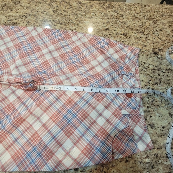 Rolla's PLAID CHECK BOOTCUT PANT POMEGRANATE Women's Size Small NWT - Picture 13 of 13